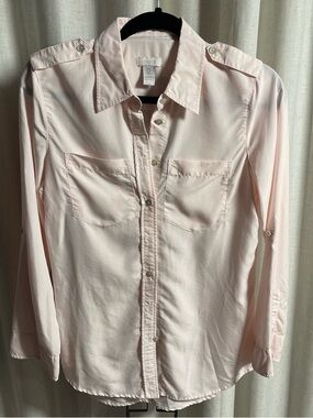Chico's Pale Pink Collared Shirt